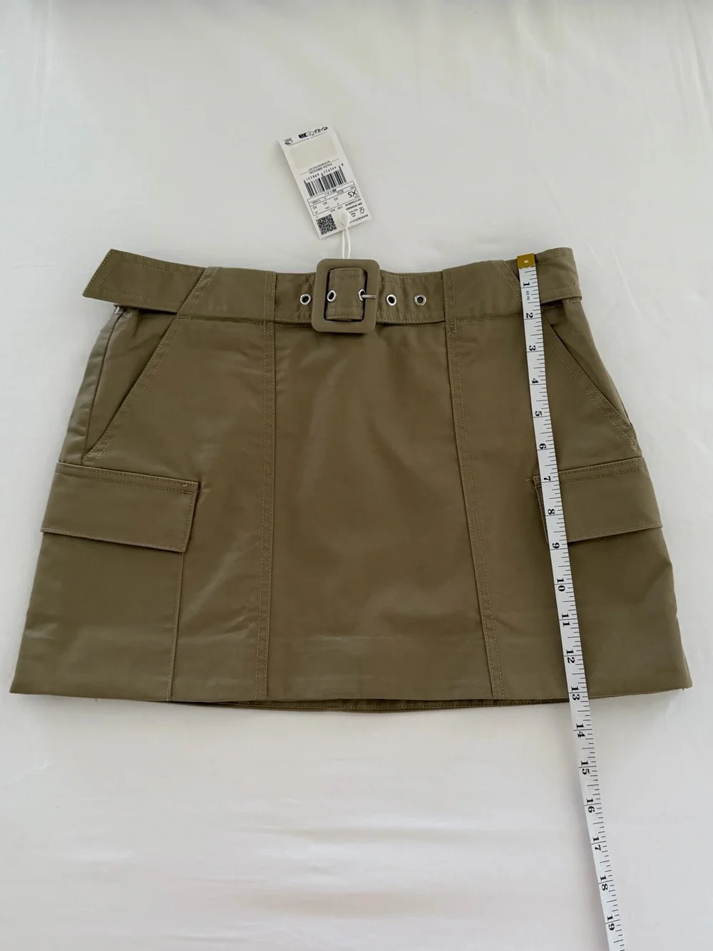 Mango Cargo Mini-Skirt With Belt - Picture 14 of 14